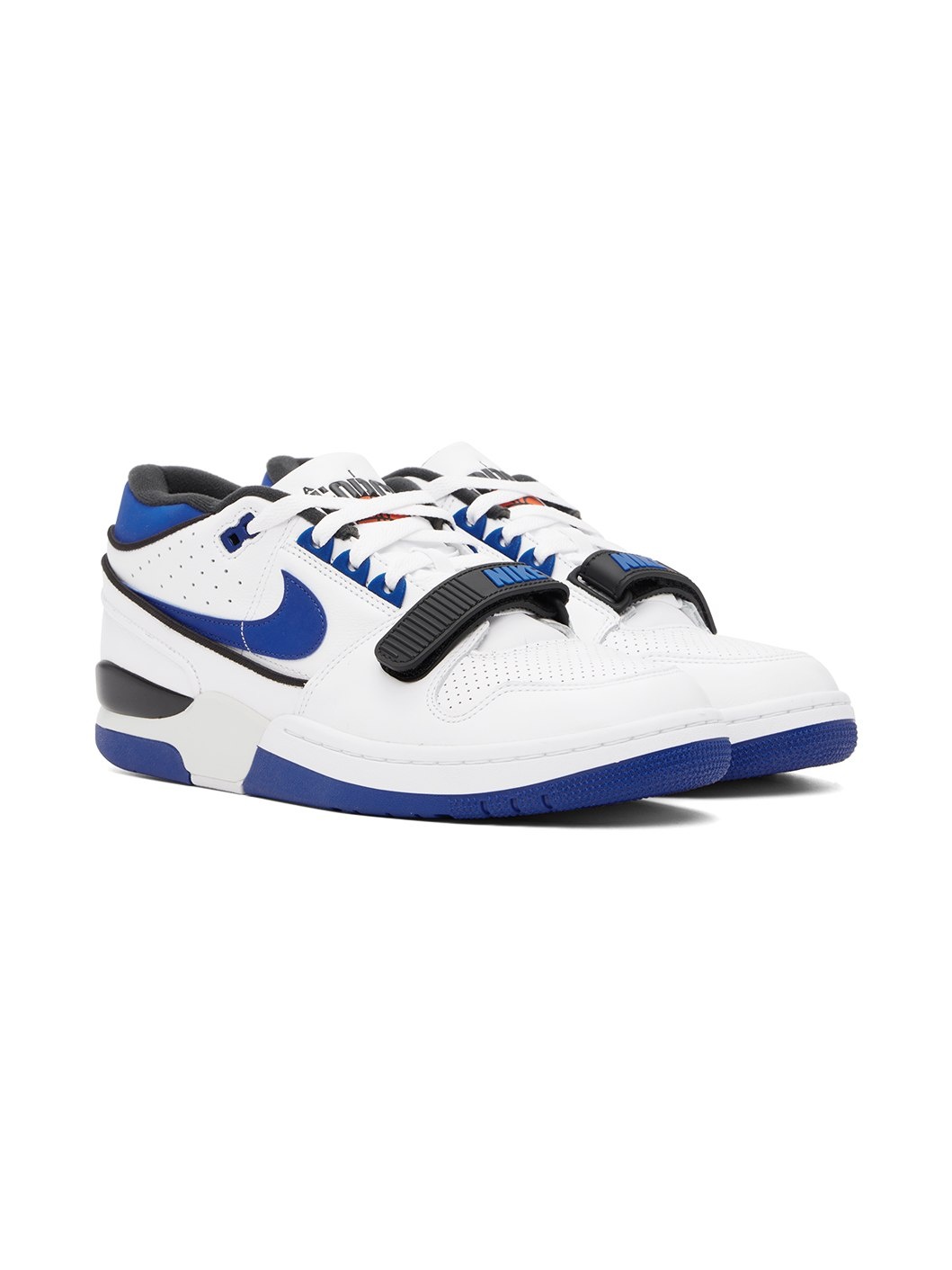 White & Blue Air Alpha Force 88 Sneakers - 4