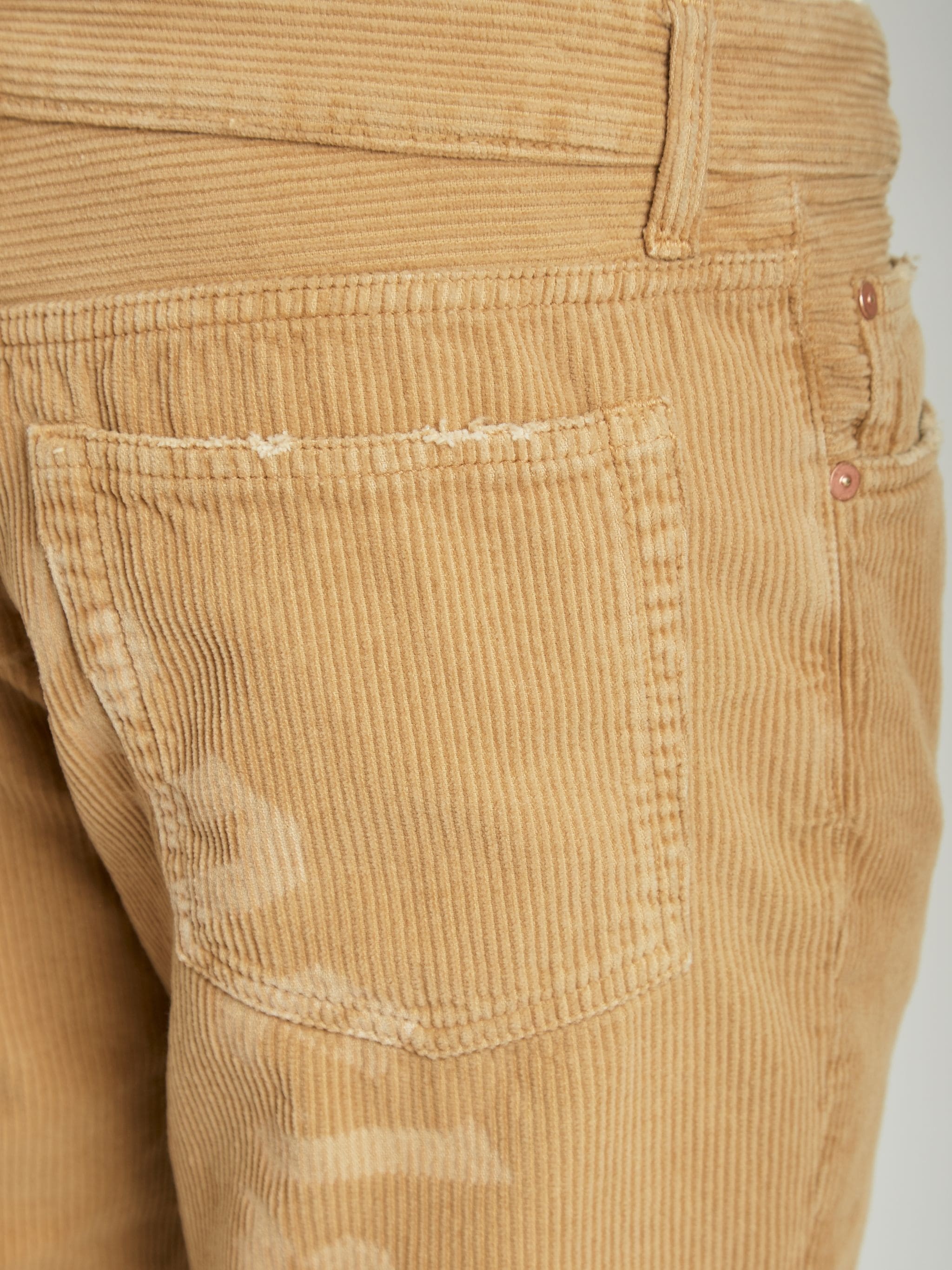 CURVED LOGO CORDUROY PANTS - 8