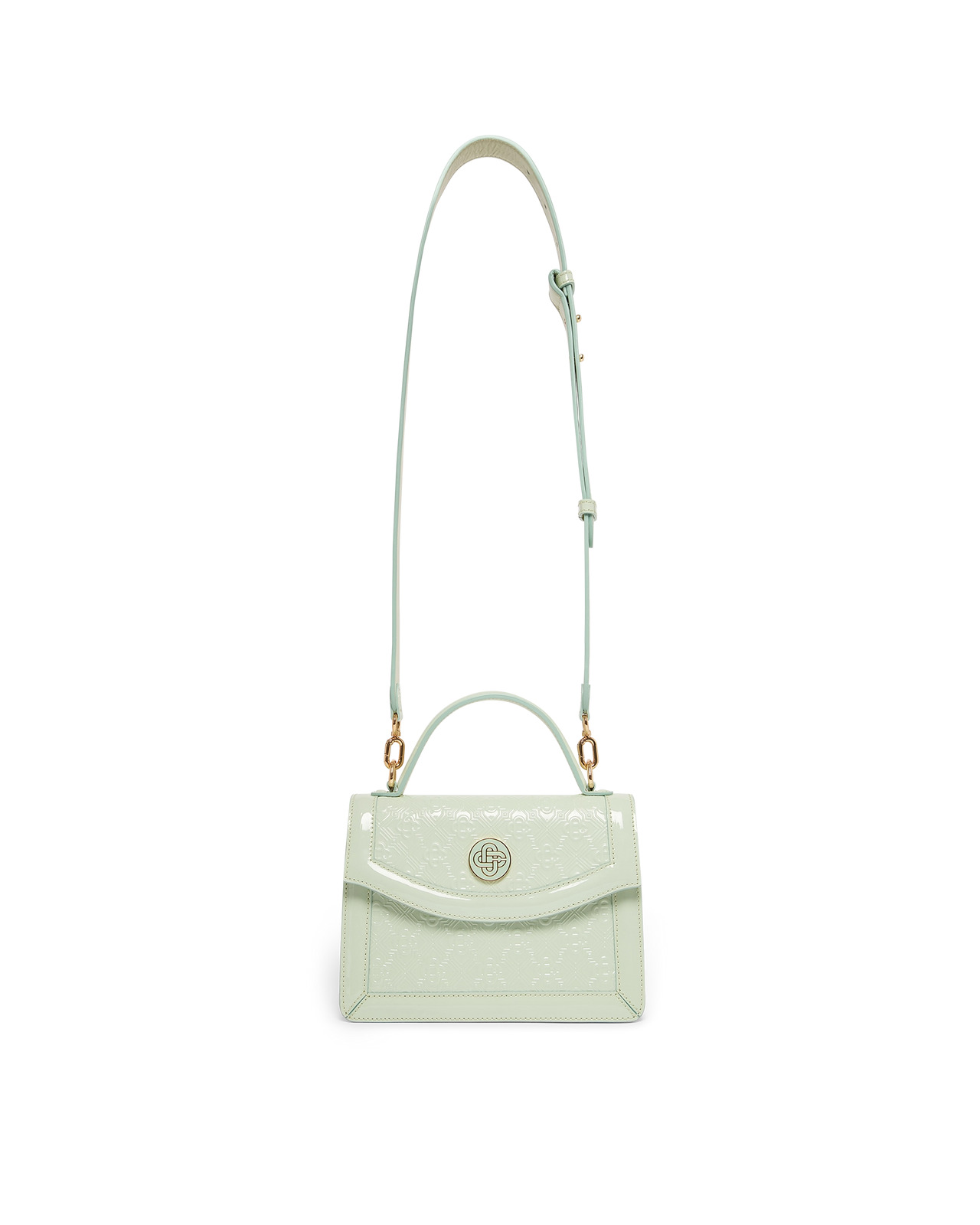 Mint Monogram Embossed Mini Jeanne Bag | Casablanca Paris - 4