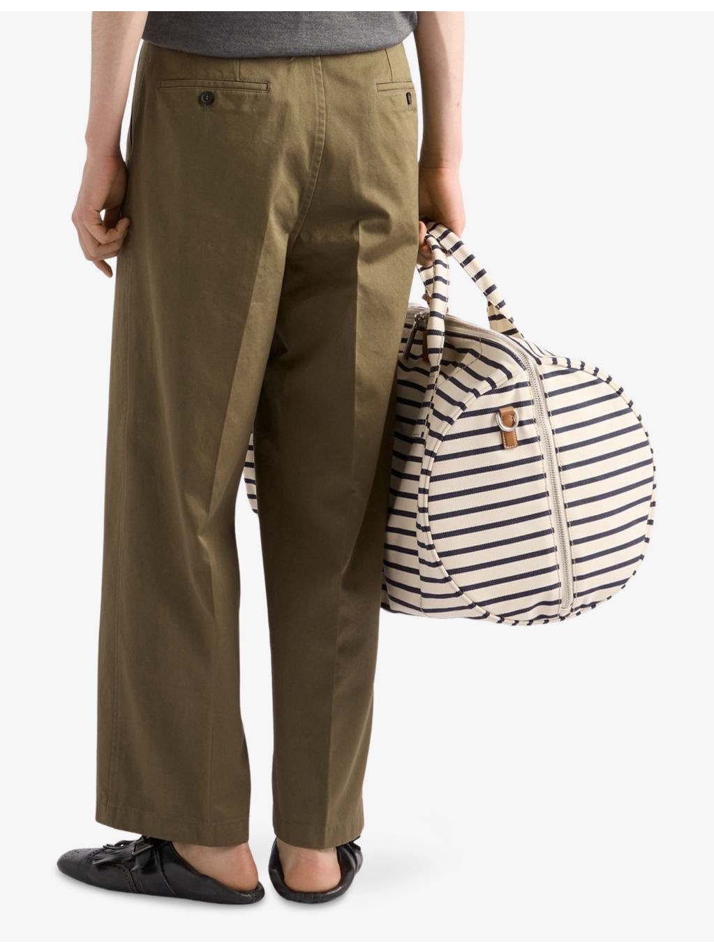 Wide-Leg Cotton Chino Trousers - 4