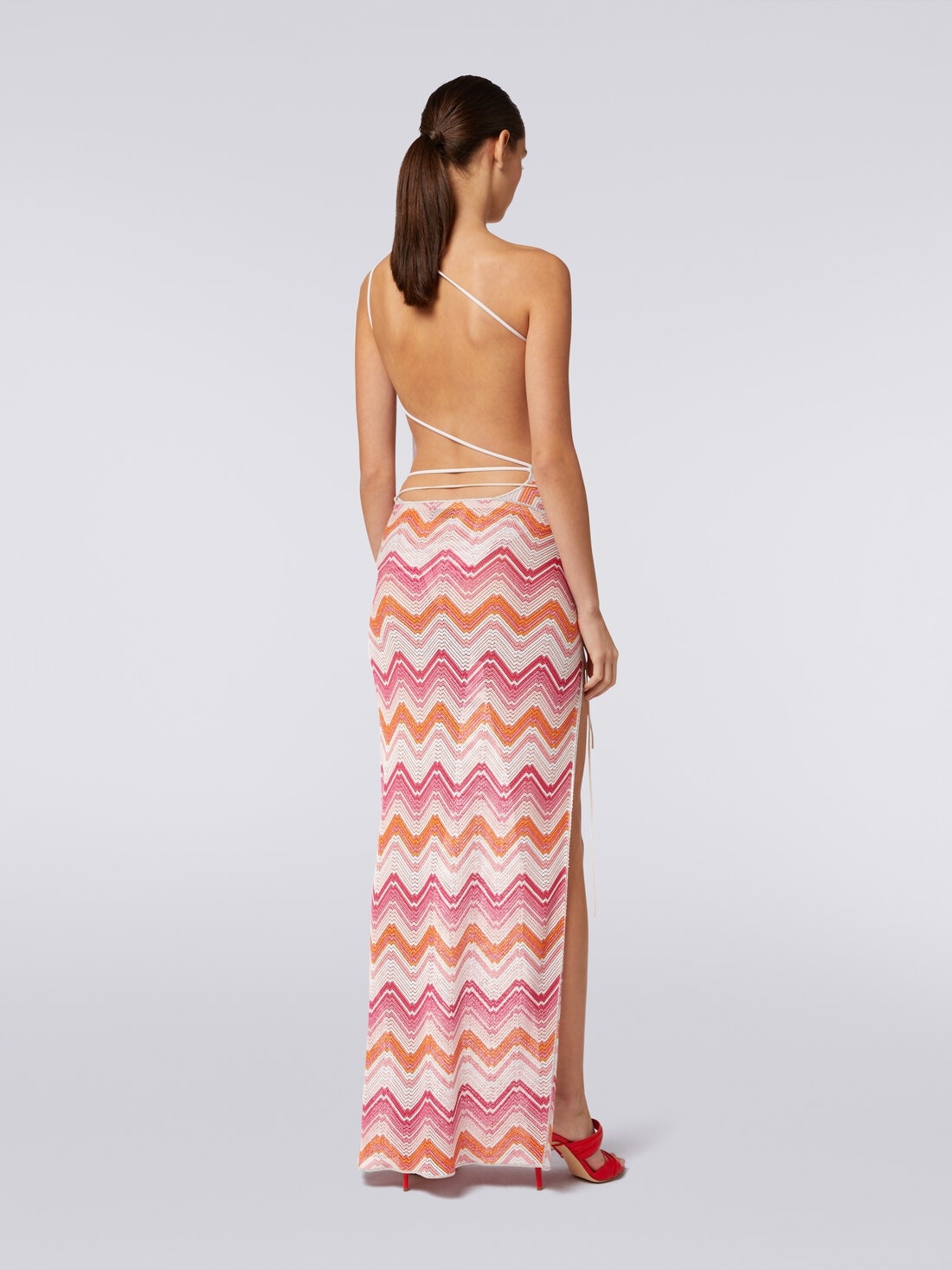 Long cover-up wrap-around skirt - 4