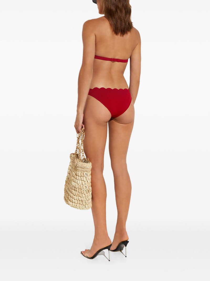 scalloped textured bikini bottoms 7