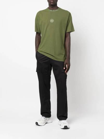 Stone Island embroidered-logo T-shirt outlook