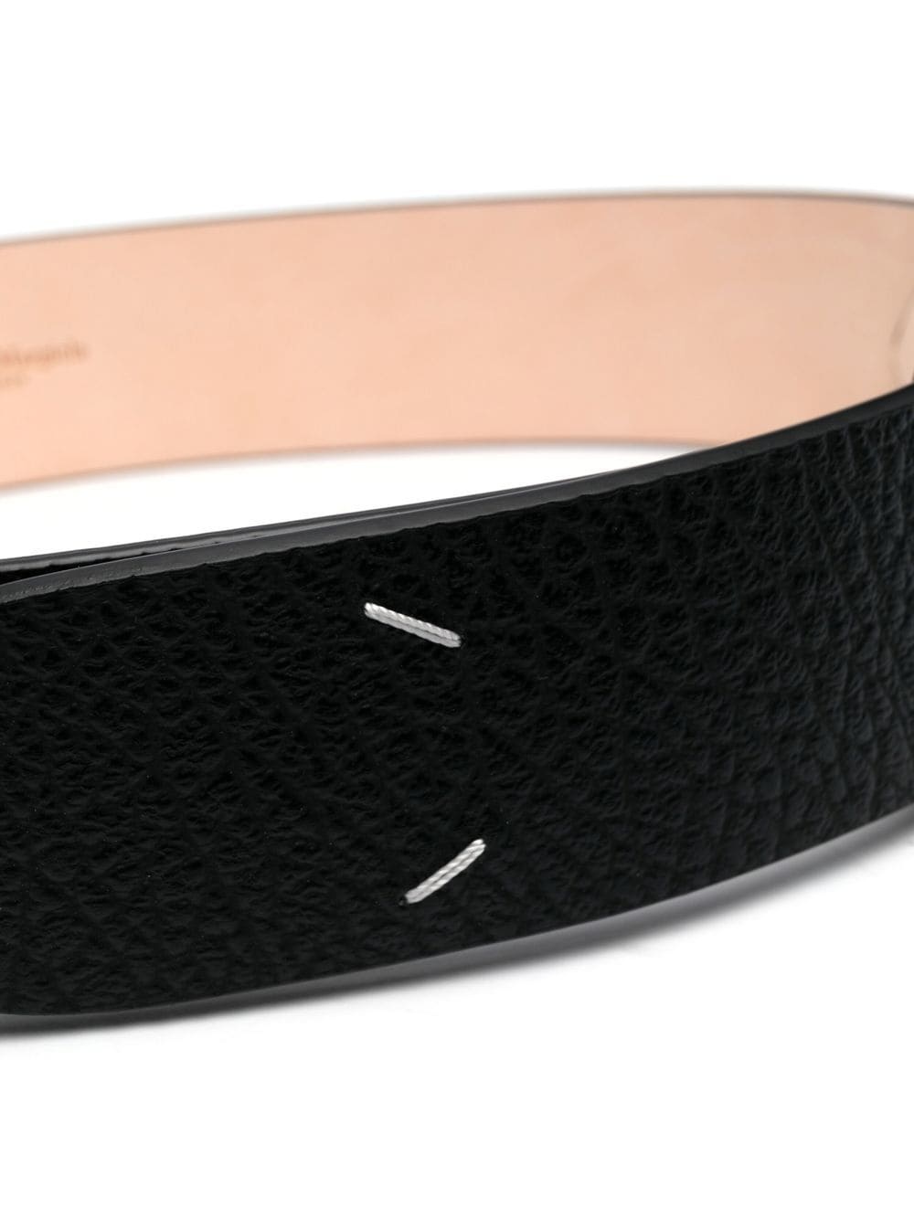 grained four-stitch belt - 2