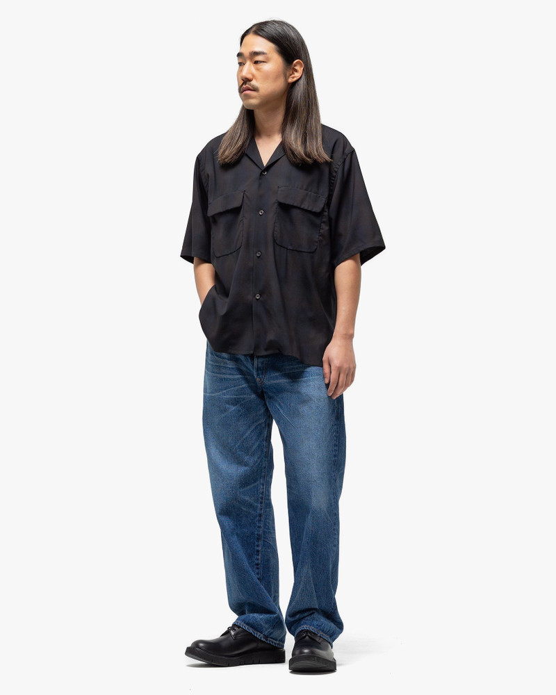 KAPTAIN SUNSHINE Open Collared SS Shirt Dark Ombre outlook