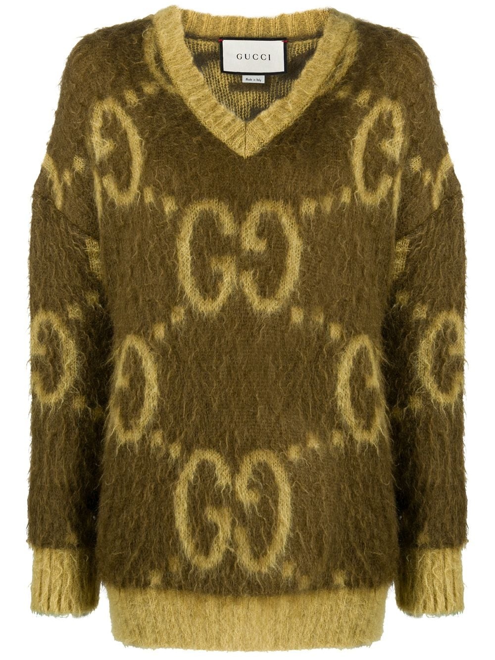 GG motif intarsia knit jumper - 1