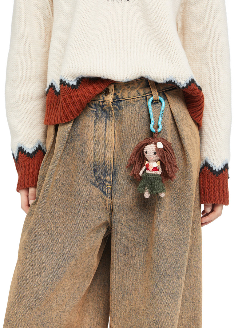 Alanui Hoola Girl Amigurumi Crochet Keyring outlook