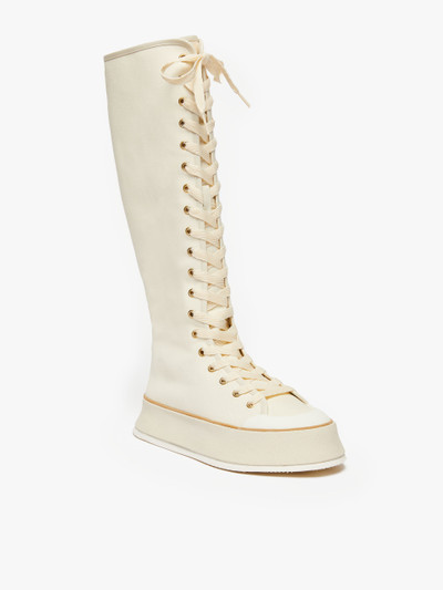 Max Mara Canvas lace-up boots outlook