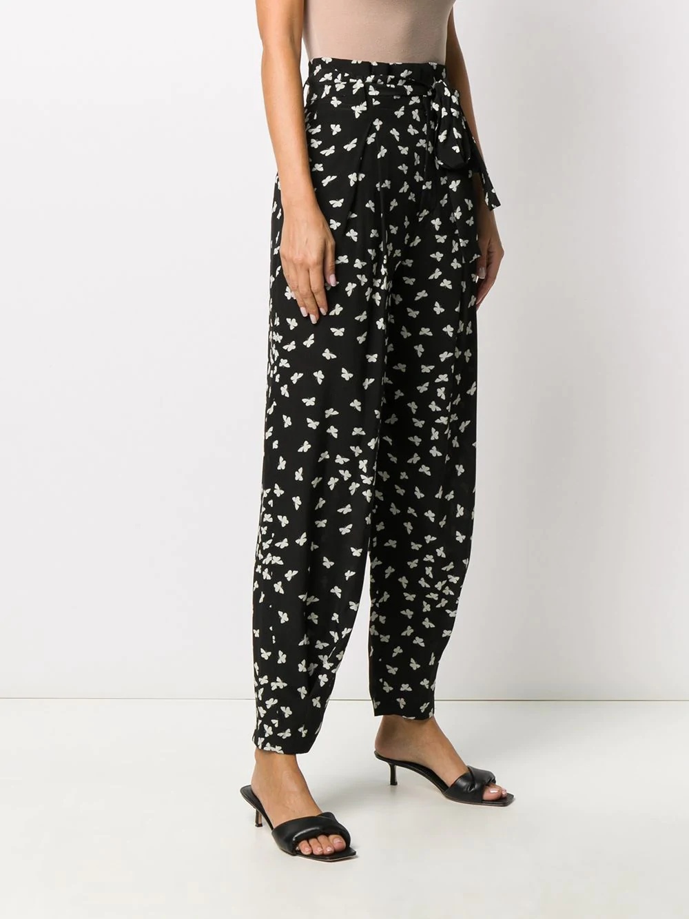 butterfly print trousers - 3