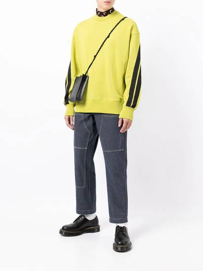 MSGM sleeve stripe sweatshirt outlook