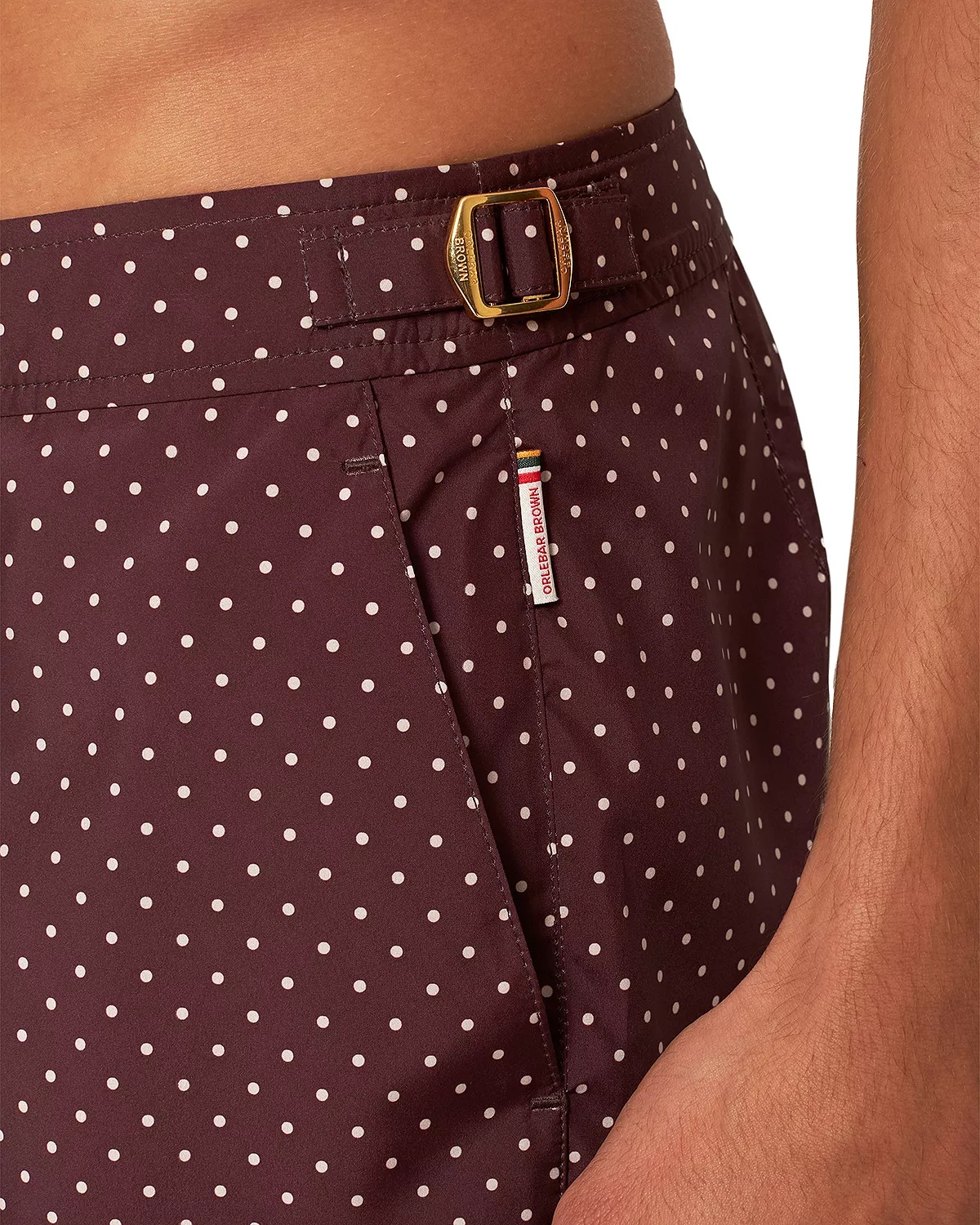 Bulldog Polka Dot 6" Swim Trunks - 3