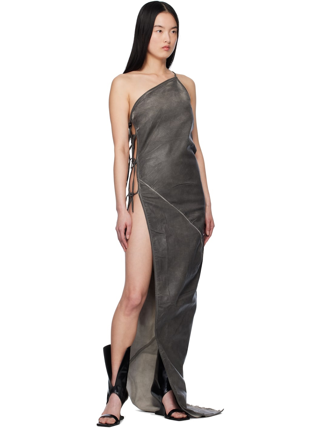 Gray Overdyed Taco Maxi Dress - 4