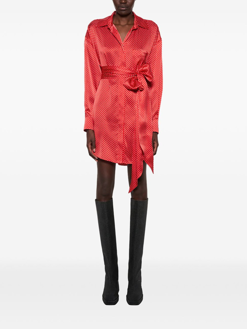 ALEXANDRE VAUTHIER polka-dot tie mini dress outlook