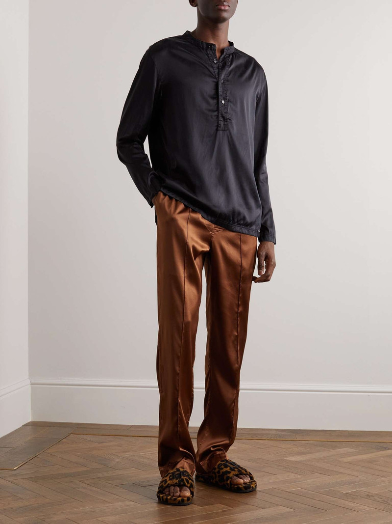 TOM FORD Harrison Logo-Embroidered Zebra-Print Terry Sandals outlook