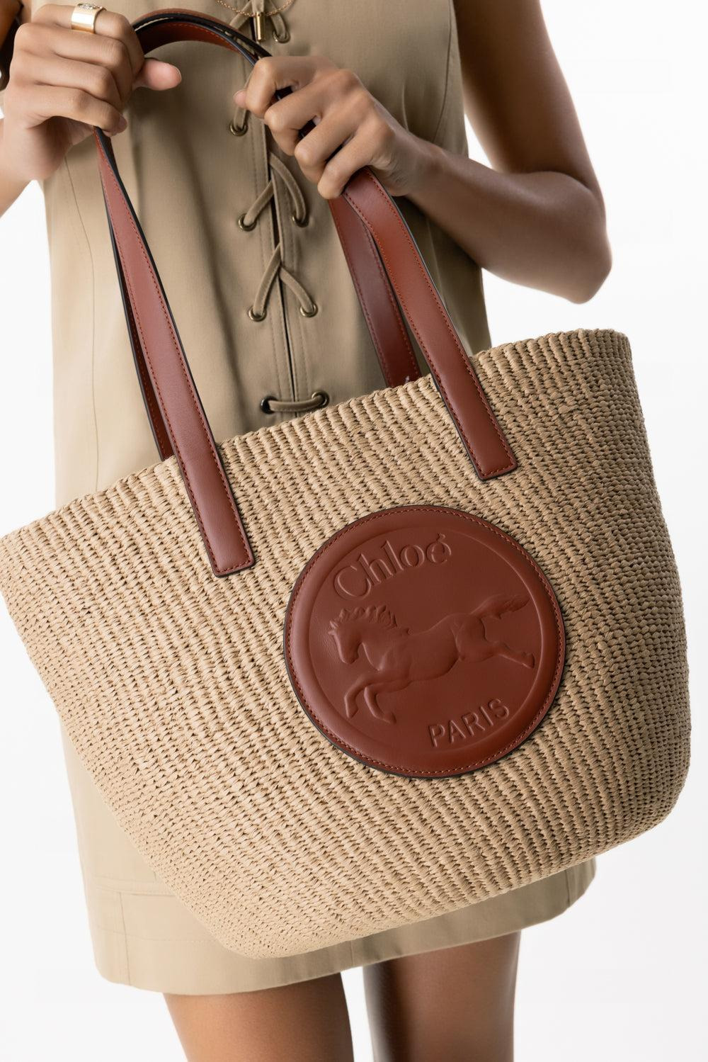 LARGE HORSE MEDAL BASKET BAG - 2