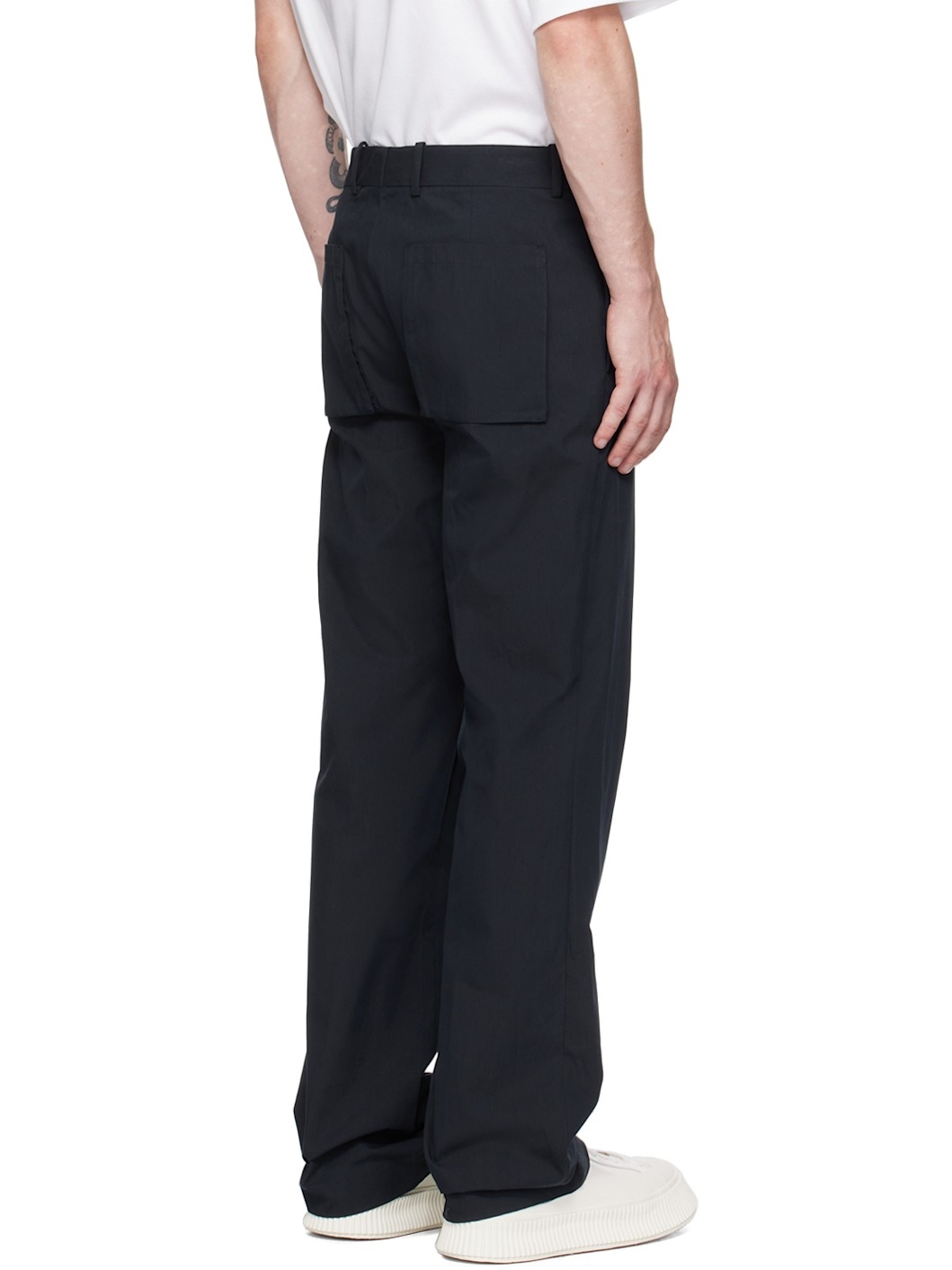 Navy Utility Car Trousers - 3