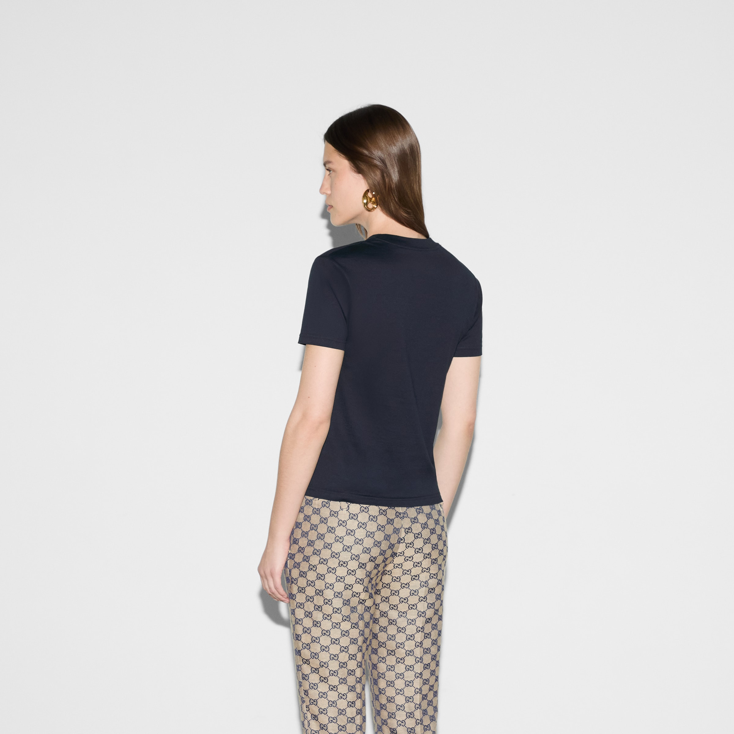Gucci print cotton jersey T-shirt - 4