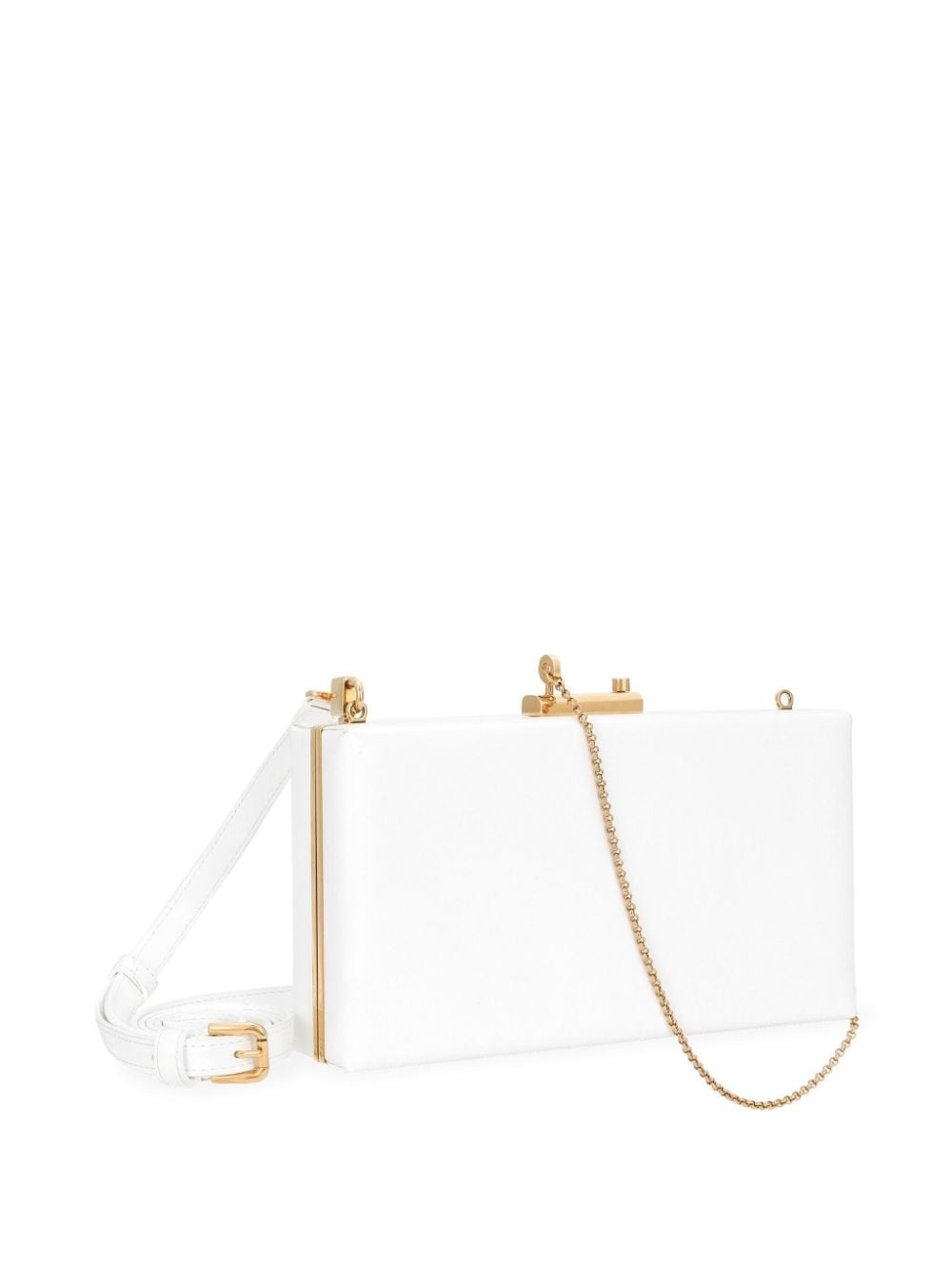 chain-detail clutch bag - 4