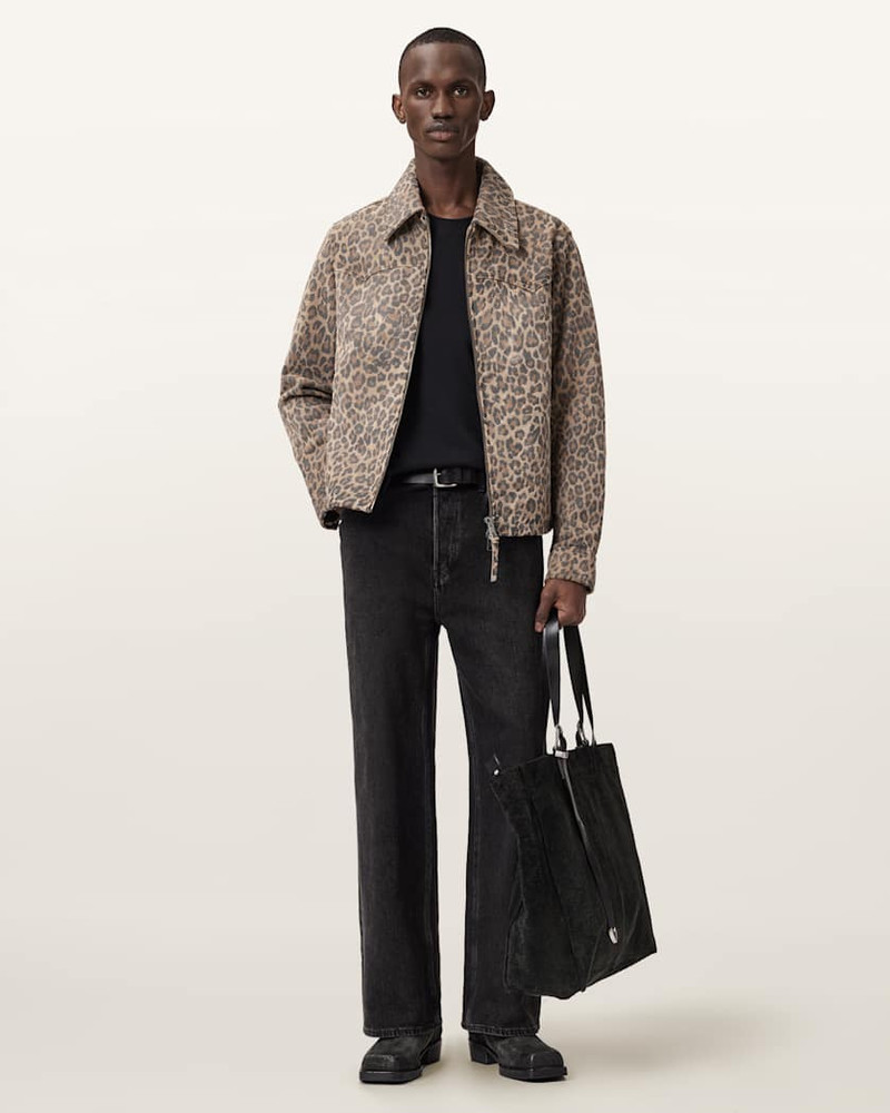 DELLCOT LEOPARD PRINT SUEDE JACKET 5