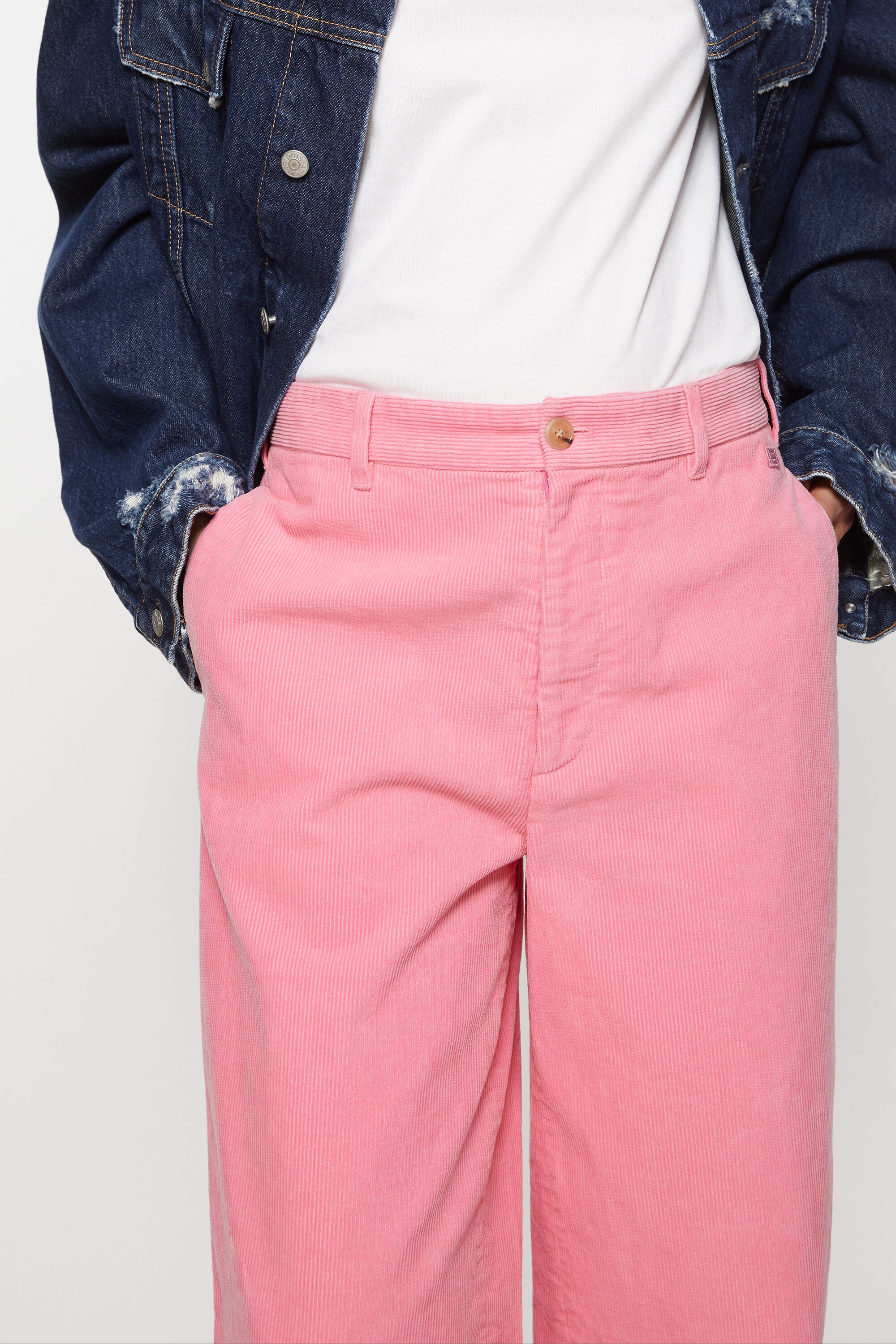 Cord trousers - Tango pink - 5