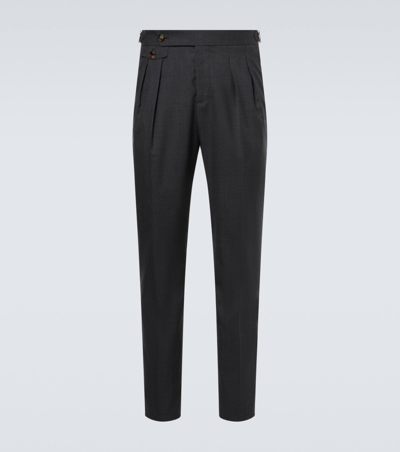 Virgin wool straight pants 1