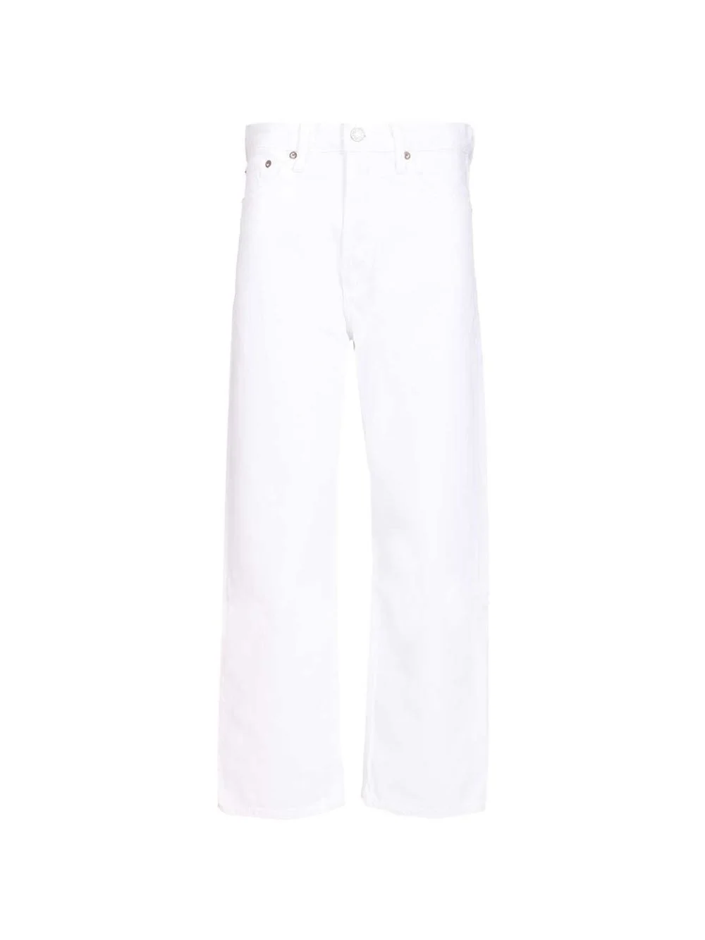 mid-rise straight-leg denim jeans - 1