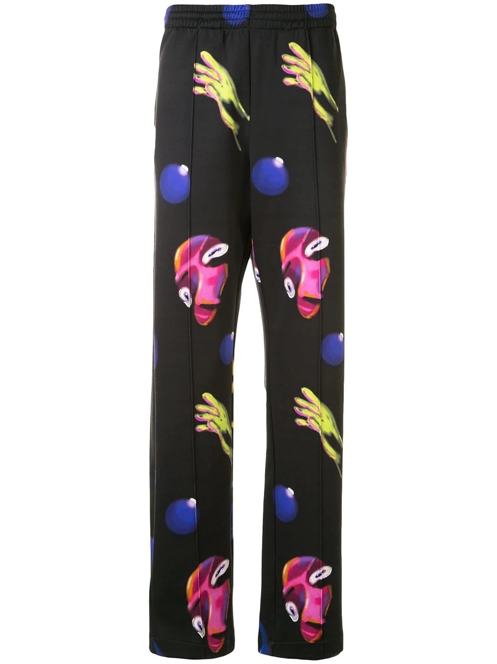 Crazy Faces print track pants - 1