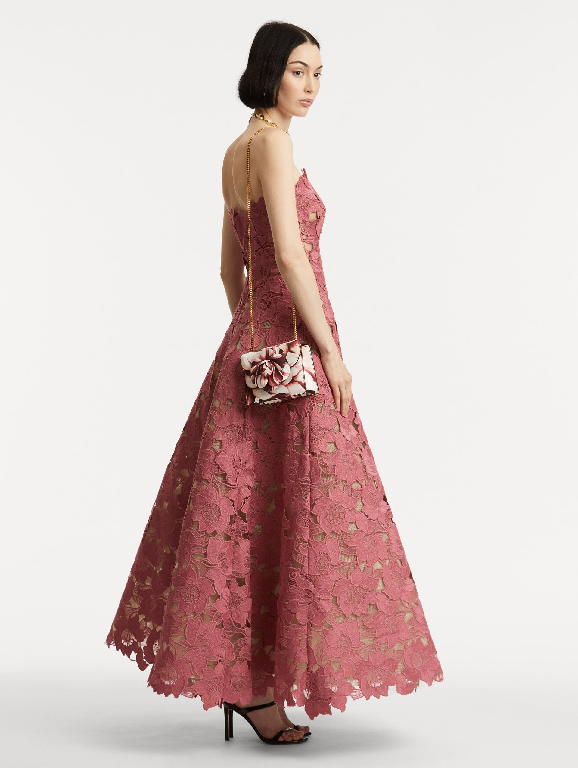 PEONY PRINTED MINI TRO BAG - 7