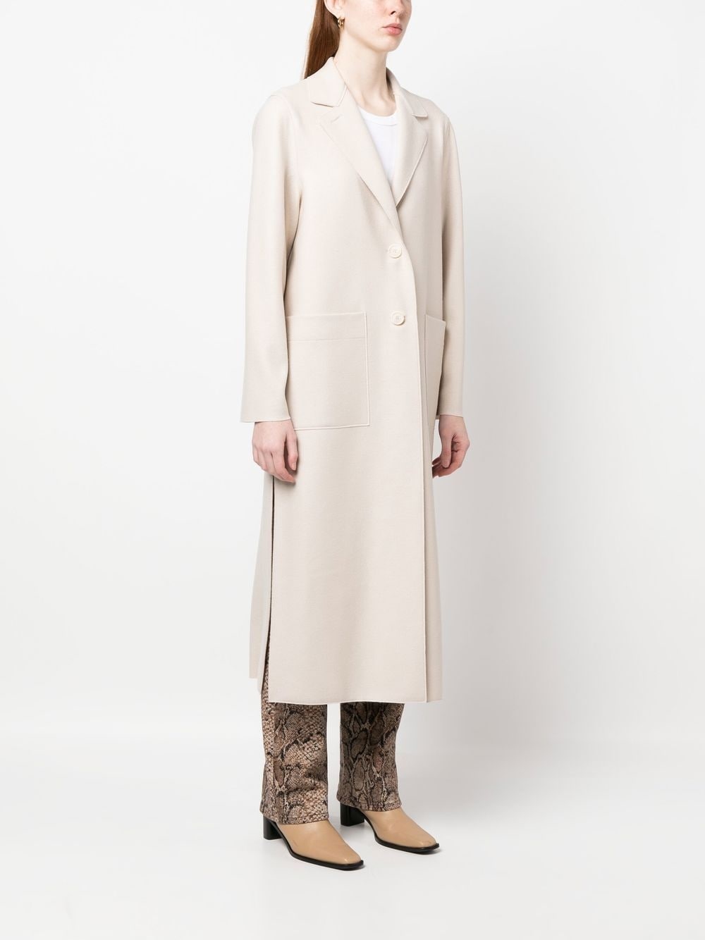 side slit trenchcoat - 3