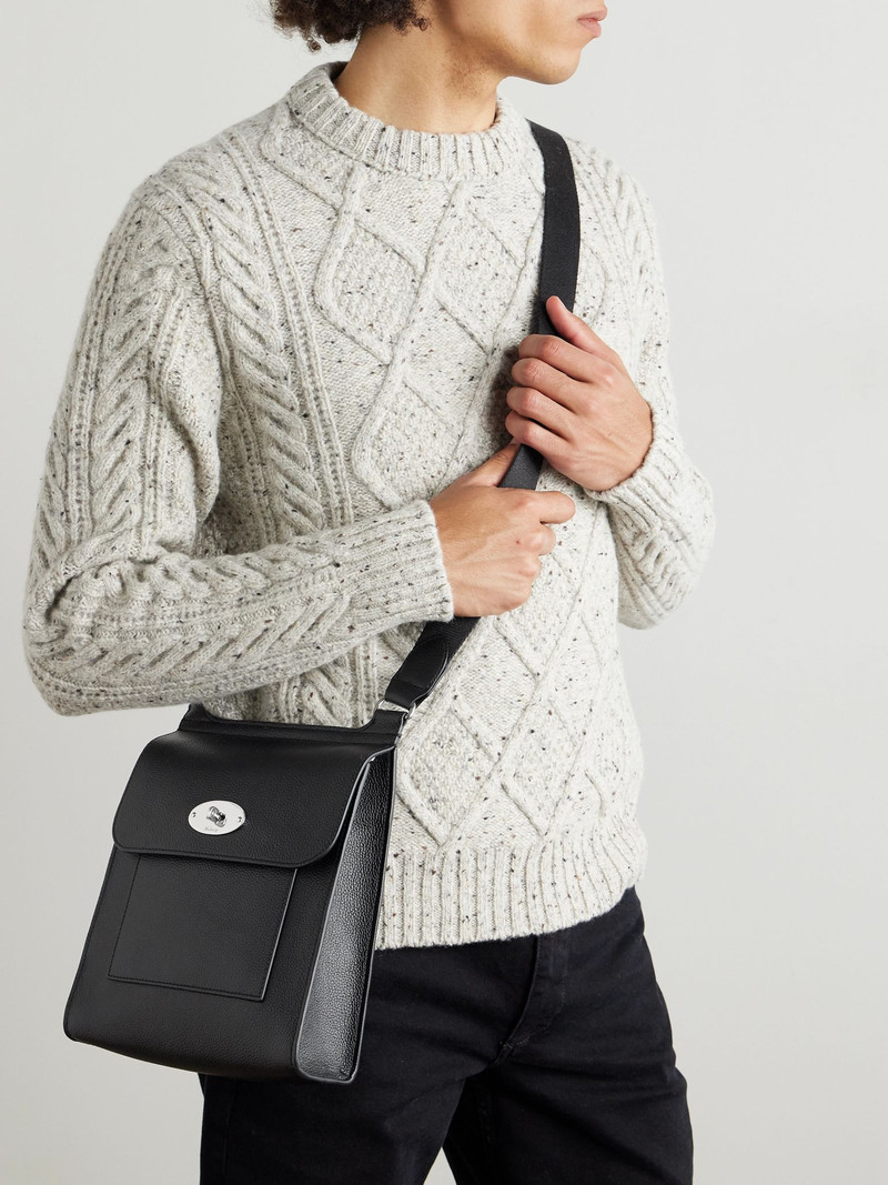 Mulberry Antony Full-Grain Leather Messenger Bag Black outlook