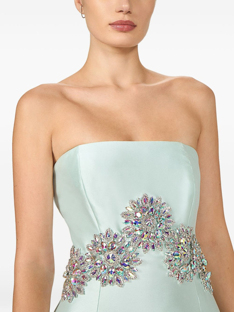 Bria crystal-embellished strapless midi dress 4