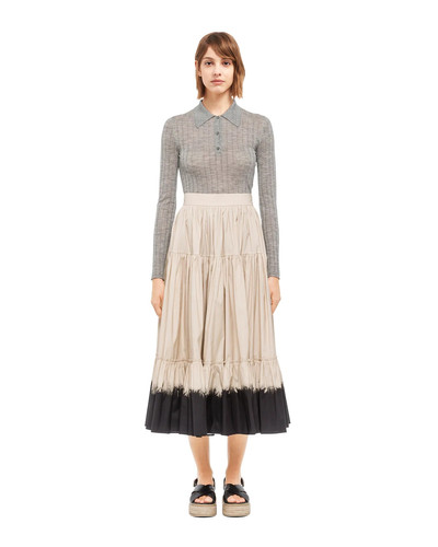 Prada Stretch cotton poplin skirt outlook