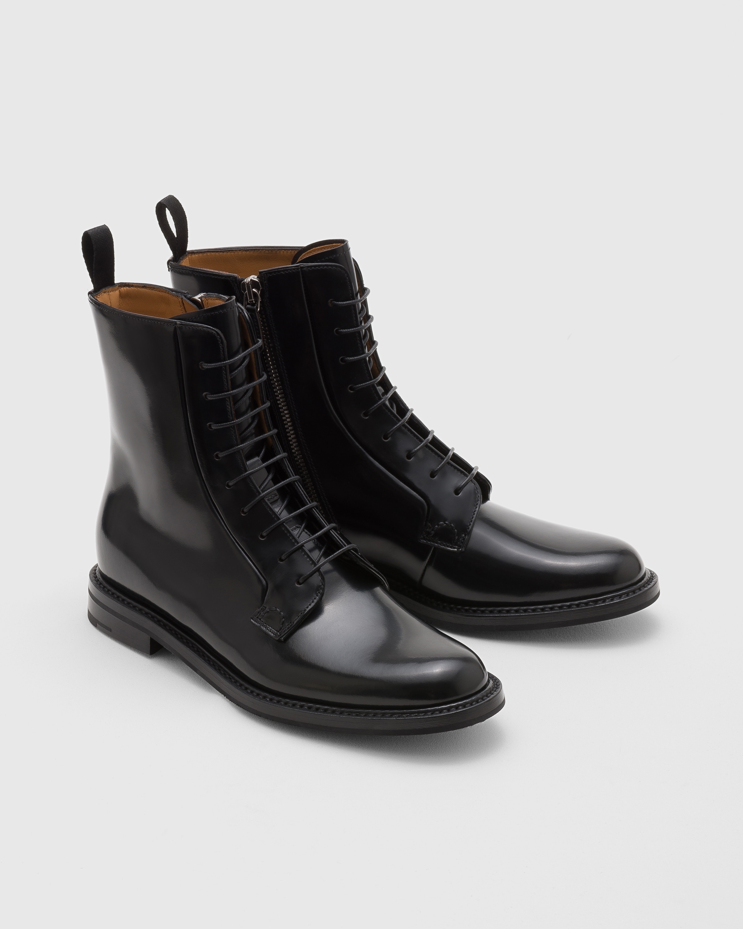 Polished Binder Lace Up Boot - 2
