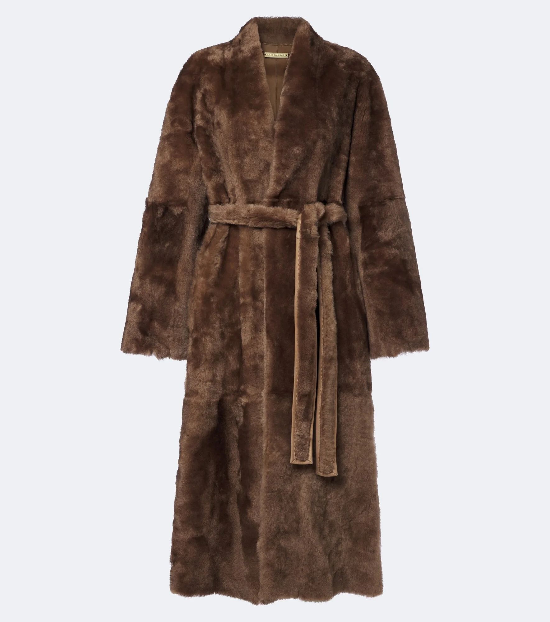 Davos shearling wrap coat - 1