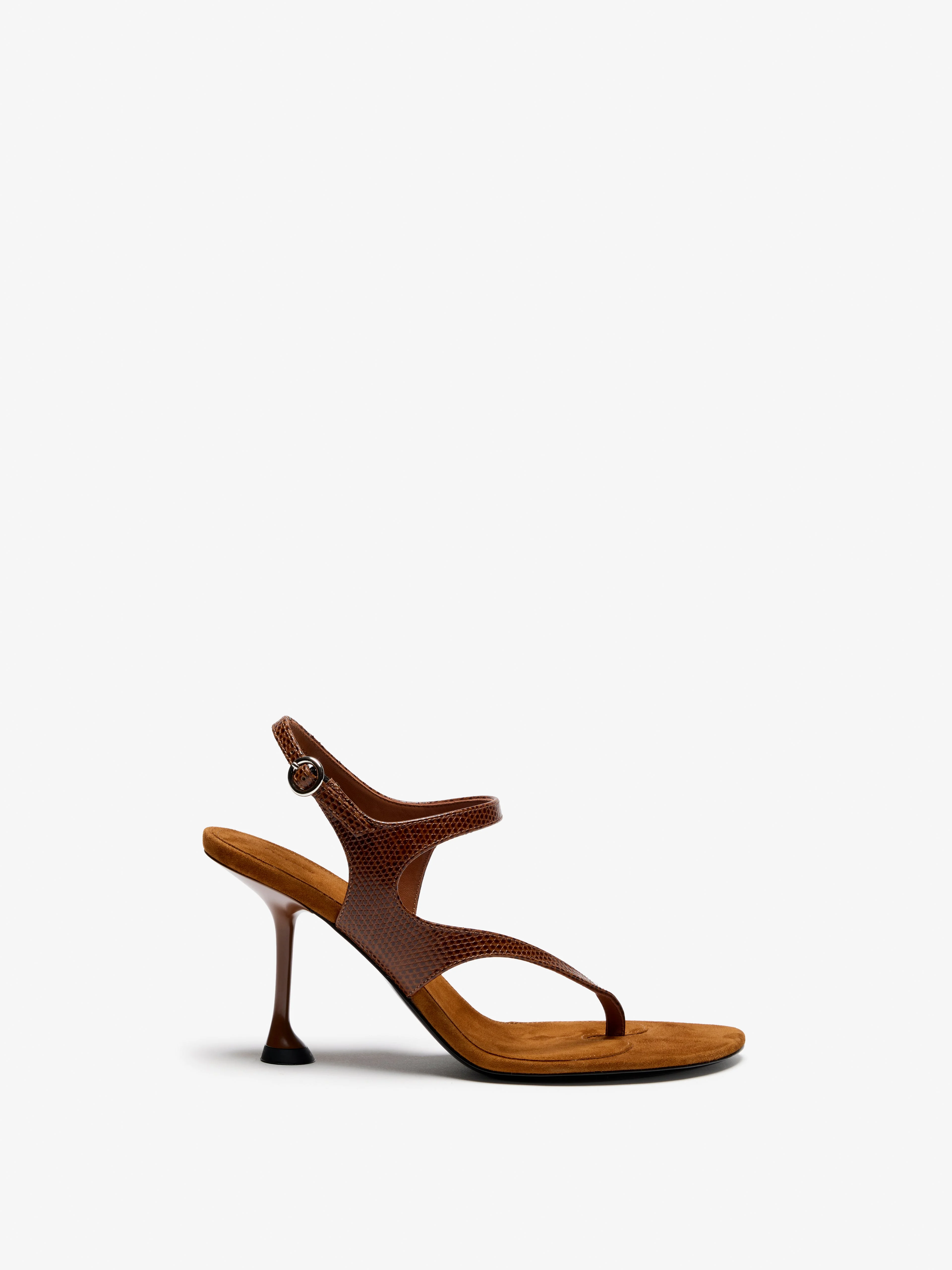 Tee 85 Thong Sandal In Embossed Lizard Combo - 1