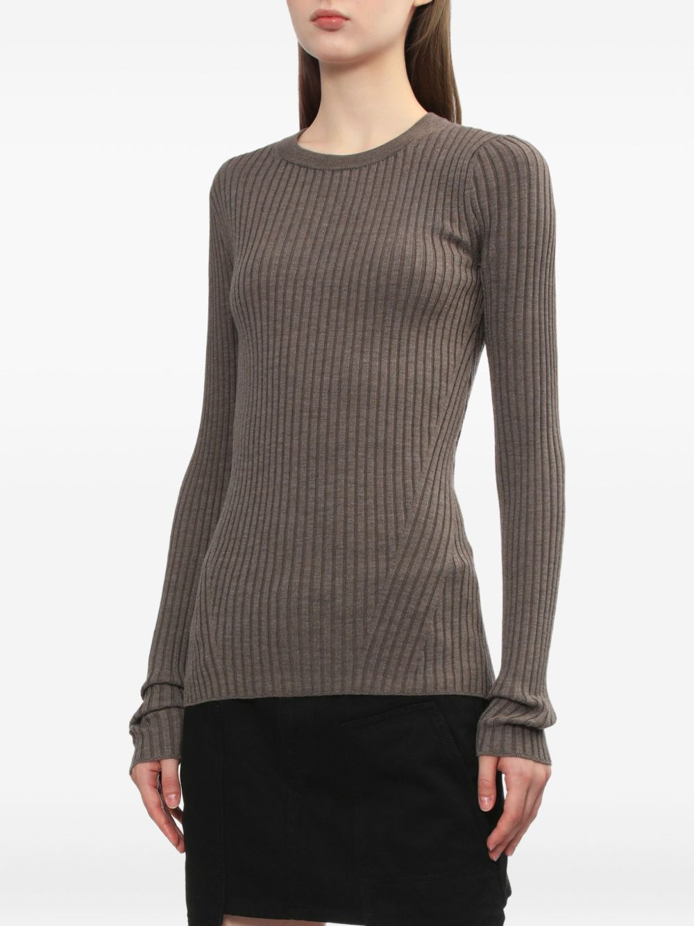 ribbed open-back top - 3