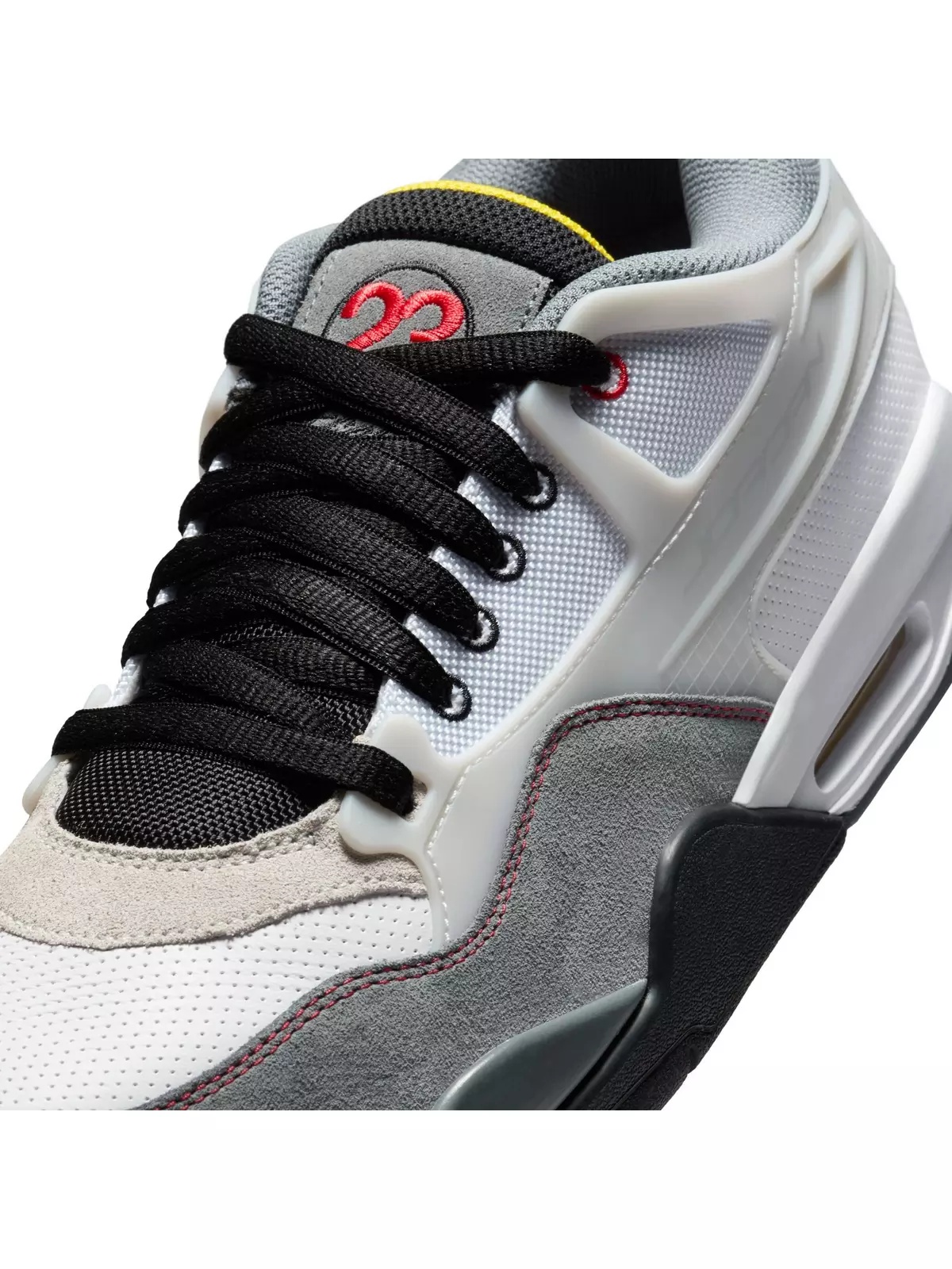 4 RM Premium "White/Fire Red/Black/Smoke Grey" Men's Shoe - 10