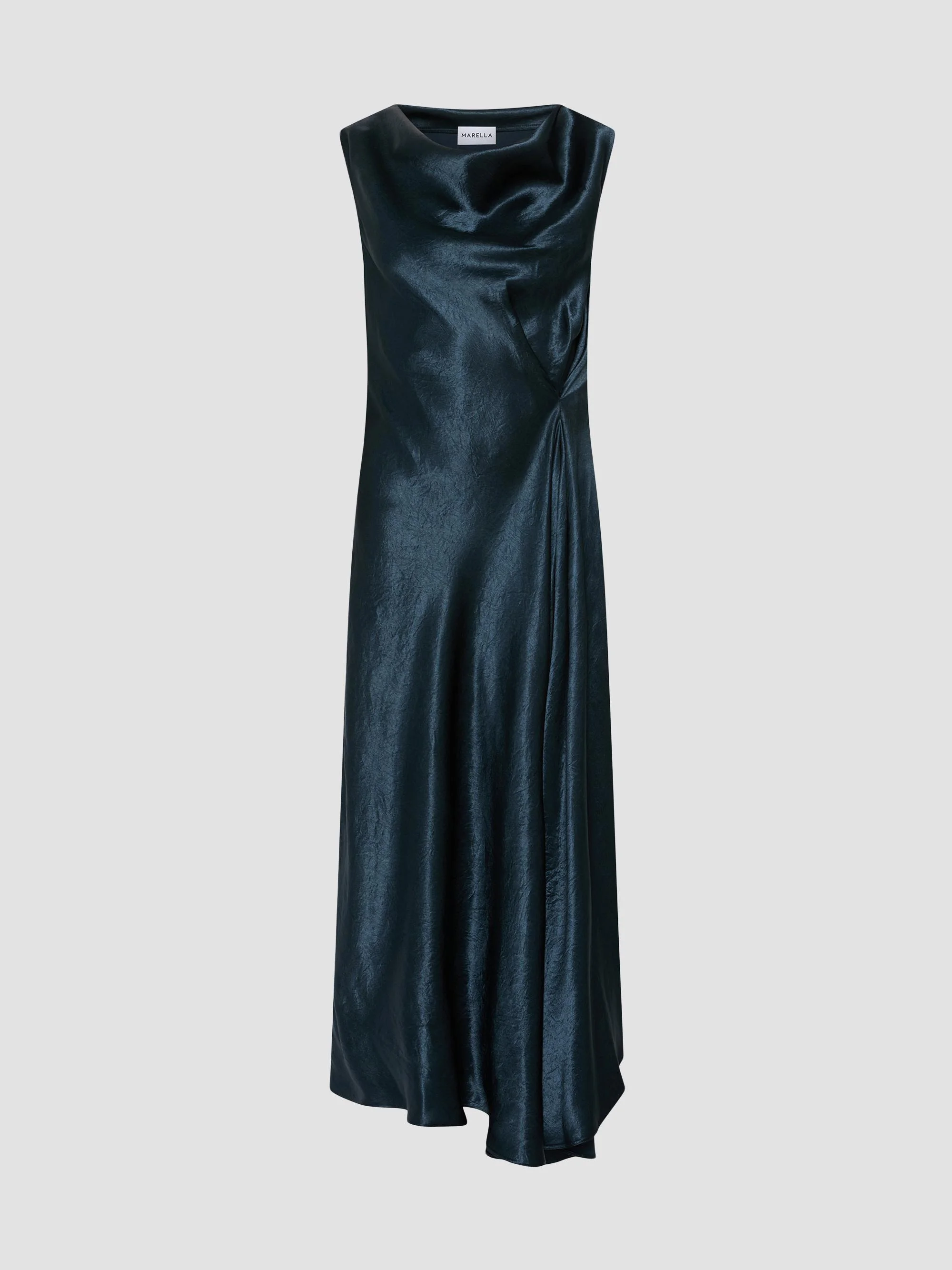 Women's Lightweight Satin Dress - Aviation - 1