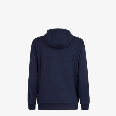 FENDI Blue wool and cotton sweatshirt outlook