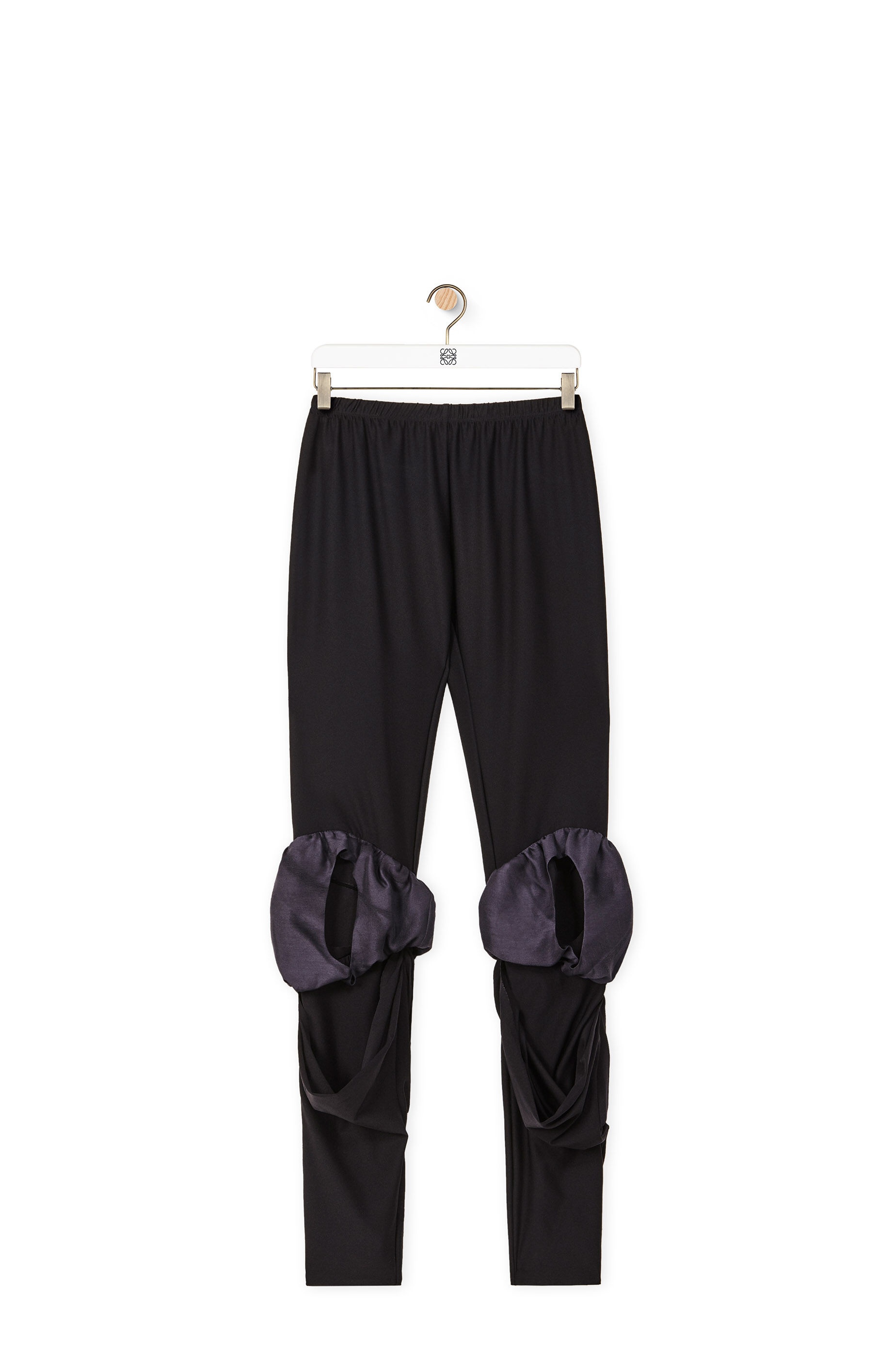 Draped leggings in silk - 1