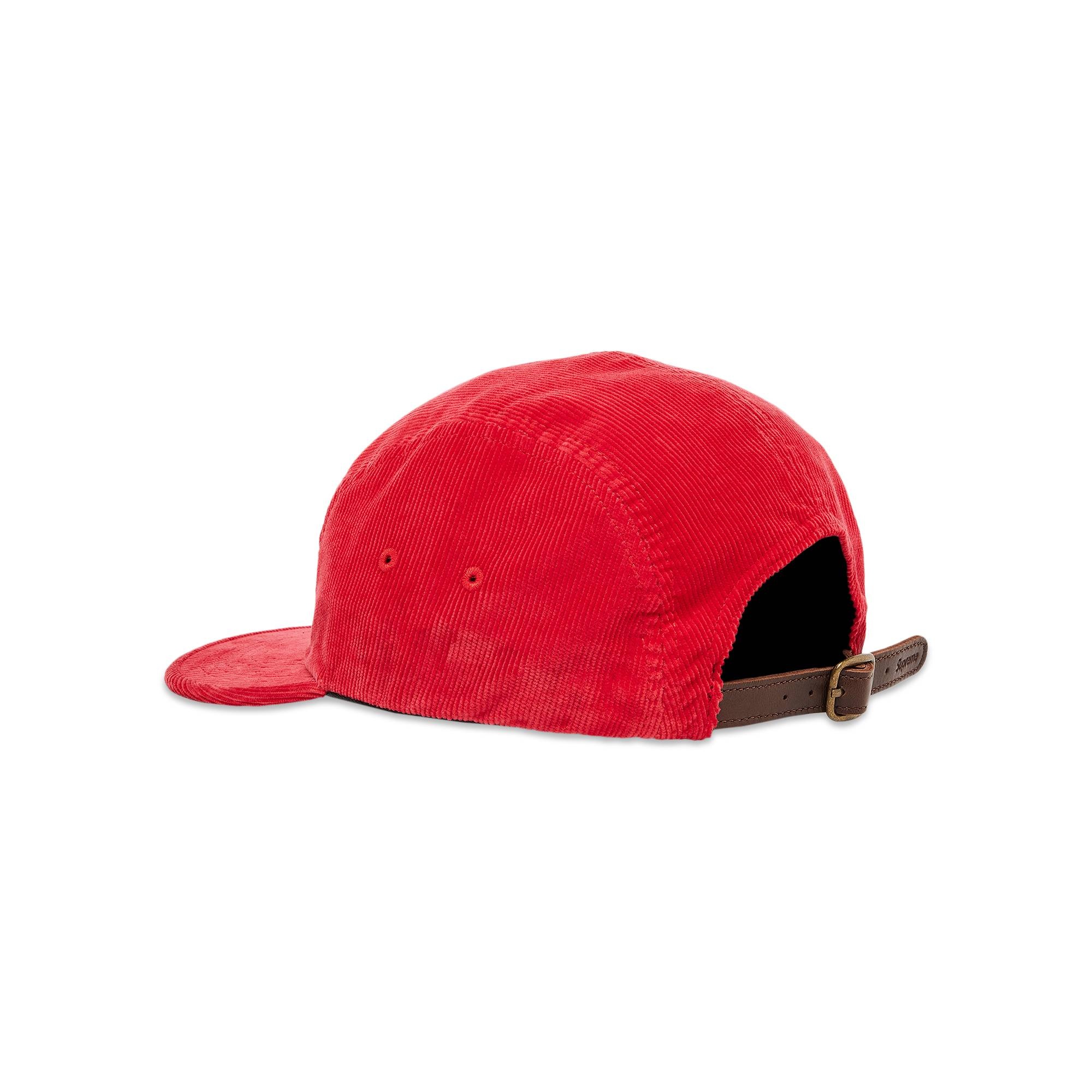 Supreme Corduroy Camp Cap 'Red' - 3