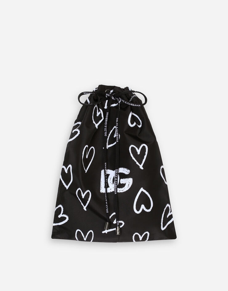 Mid-length swim trunks with DG heart print - 2