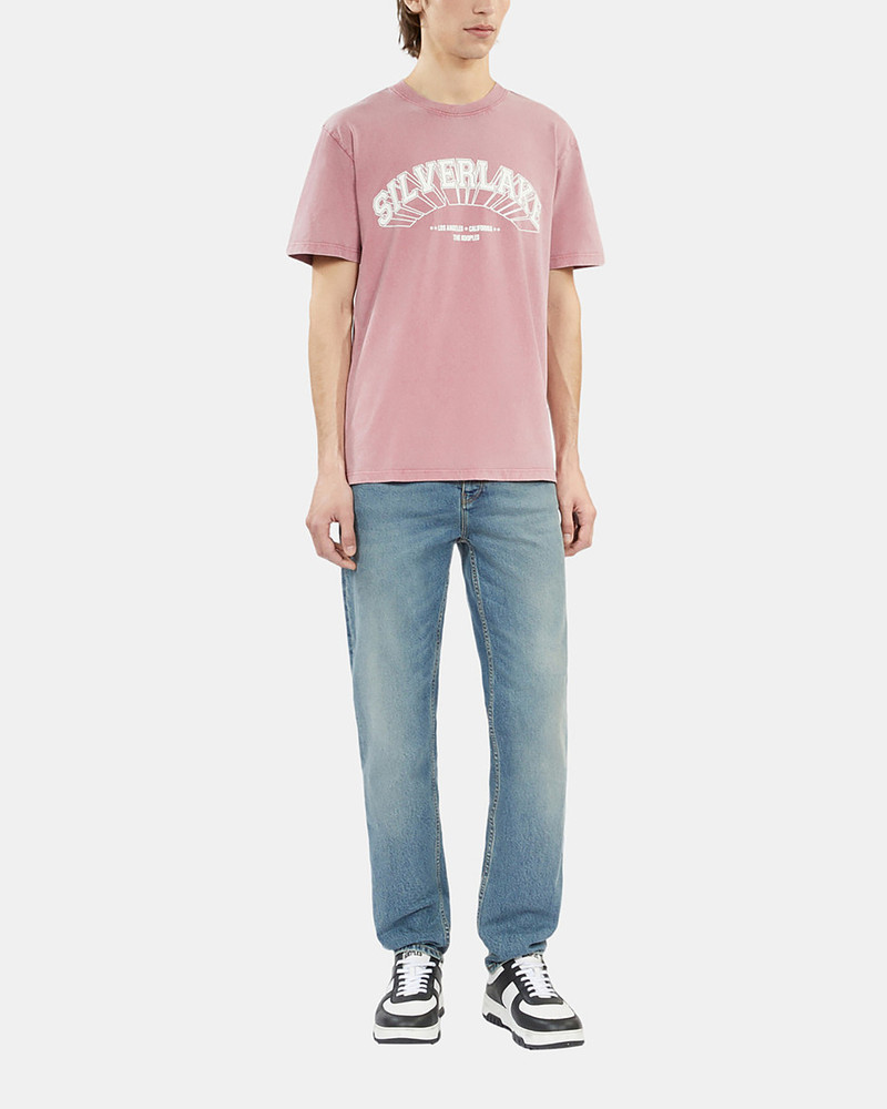 LIGHT PINK T-SHIRT WITH SILVERLAKE SERIGRAPHY 3