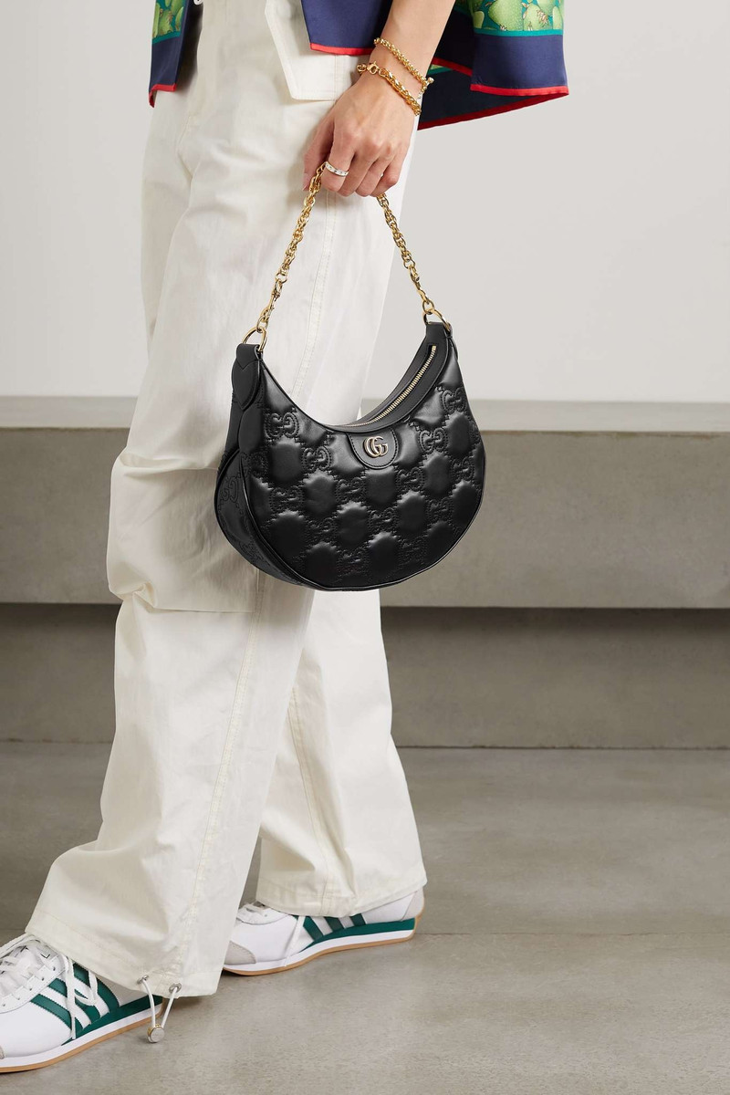GUCCI GG small matelassé leather shoulder bag outlook