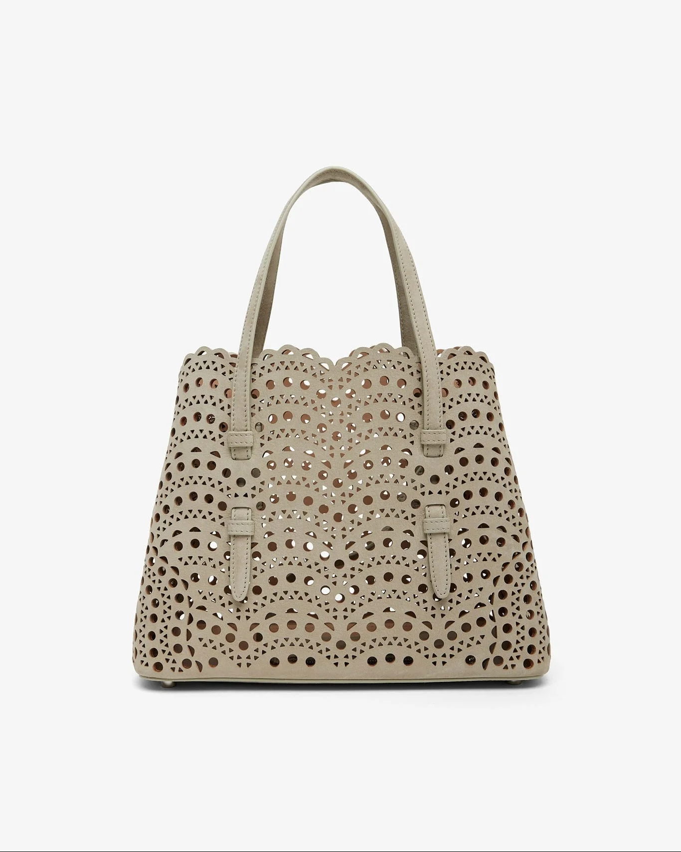 Mina 25 vienne greige suede tote bag - 1