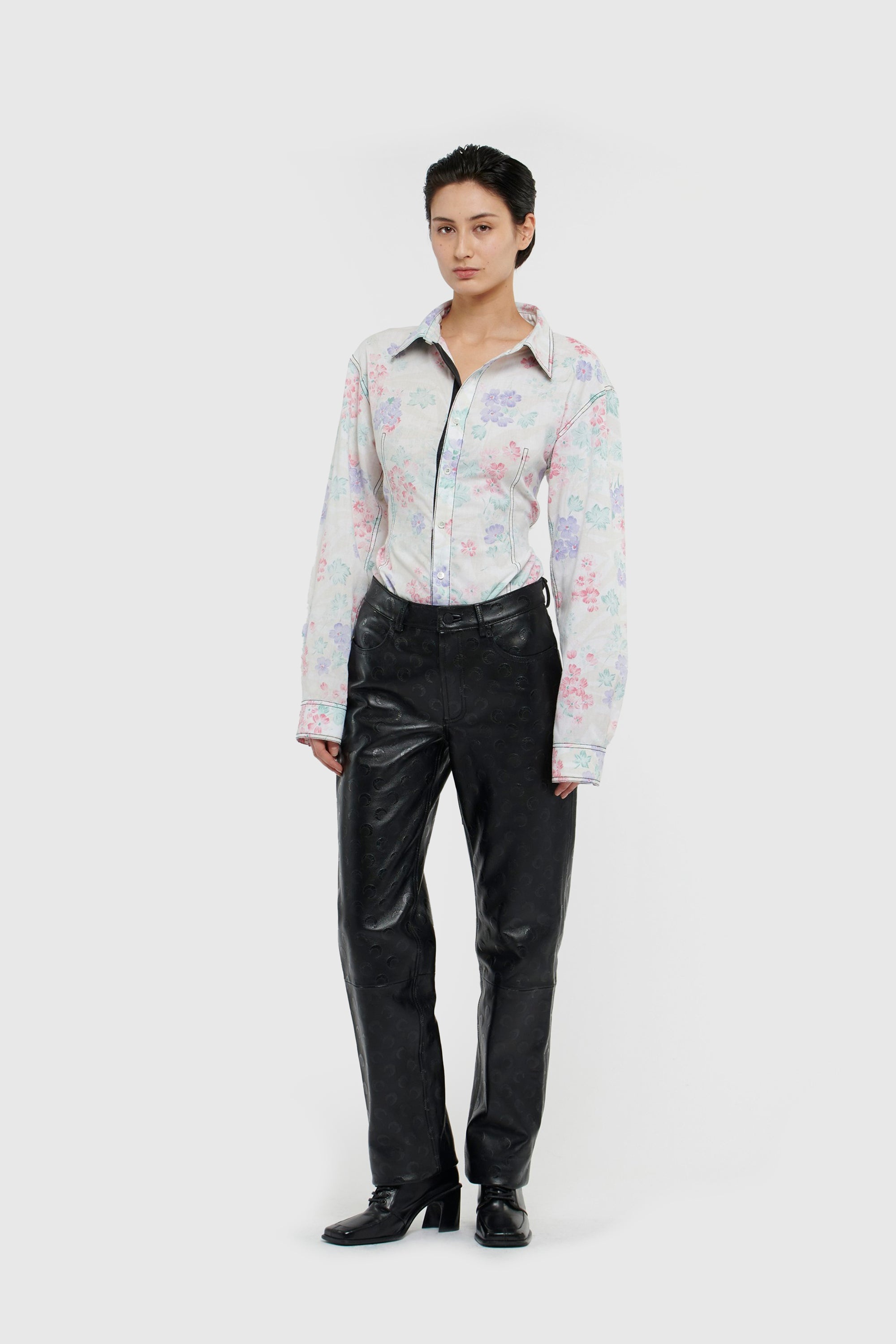 Moon Leather Straight-Fit Trousers - 2