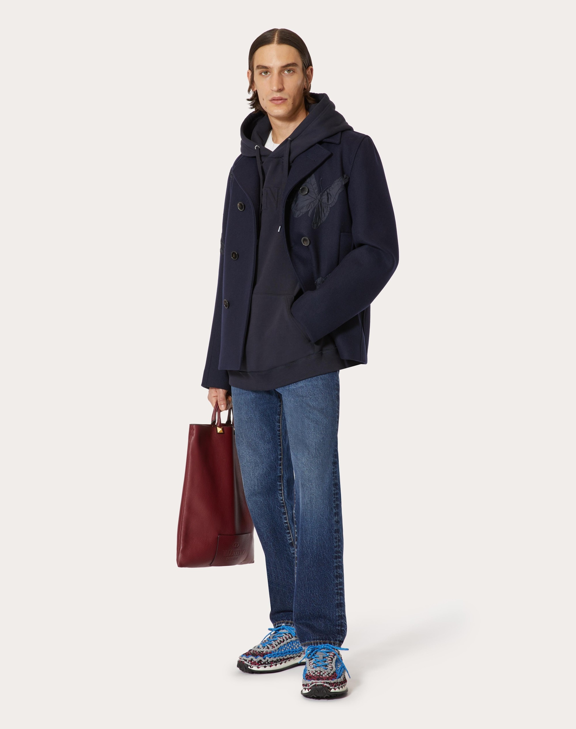 SWEATSHIRT WITH VALENTINO EMBOSSED - 2