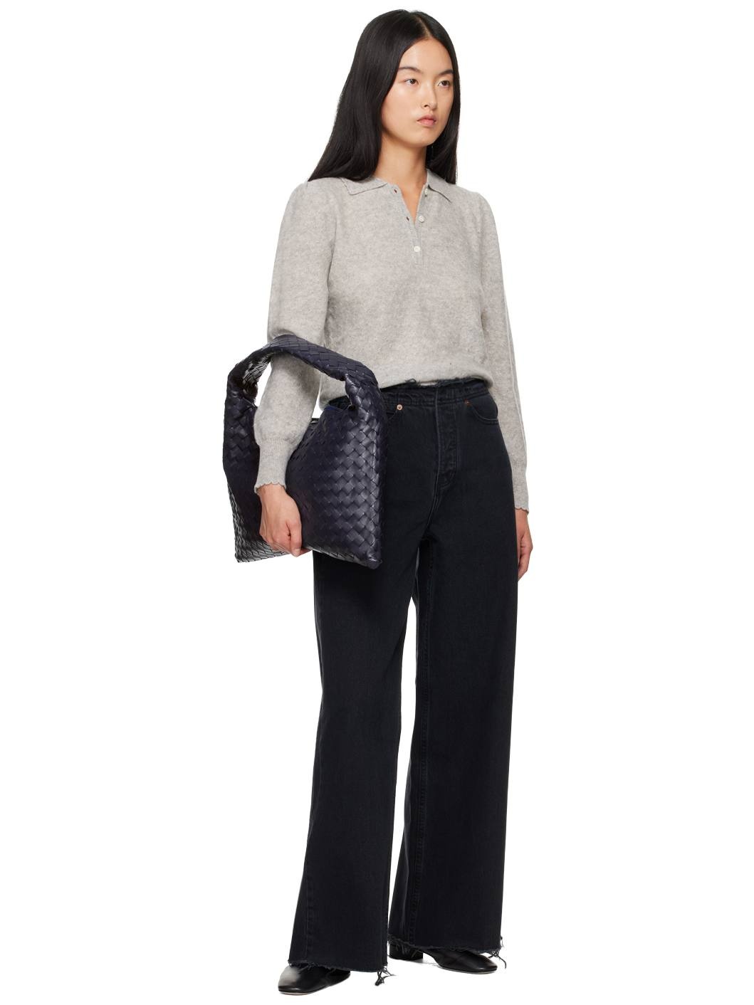 Black 'Le Low Baggy Wide Leg' Jeans - 4