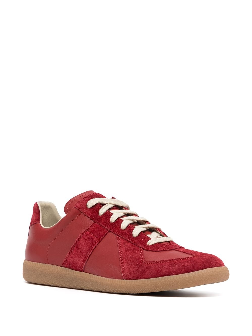 panelled low-top sneakers - 2