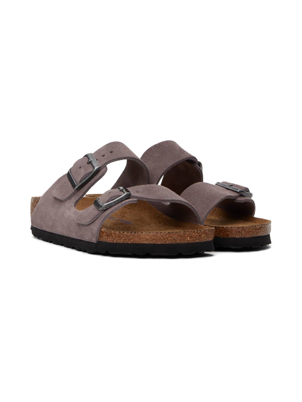 Purple Narrow Arizona Soft Footbed Sandals - 4